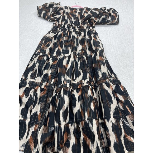 Anthropologie Maxi Dress The Somerset Long Sleeve Preppy Cottagecore Large P NWT - Picture 7 of 11